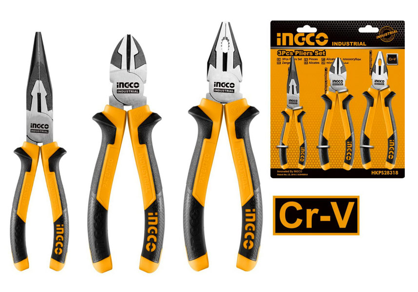 INGCO HKPS28318 3 Pcs Pliers Set Singapore