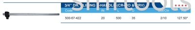 3/4" DR.SLIDING T-HANDLE (CR-MO & CRV)