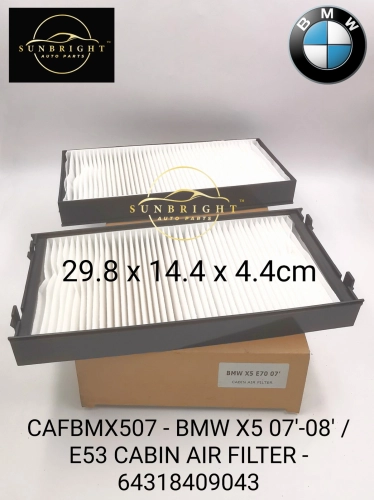 CAFBMX507 - BMW X5 07'-08' / E53 CABIN AIR FILTER - 64318409043