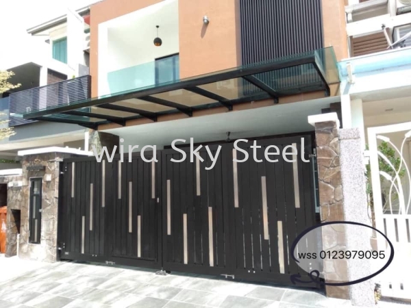 144 Inline, Netting, Glass Series Aluminium Trackless Folding Gate Selangor, Malaysia, Kuala Lumpur (KL), Semenyih Supplier, Suppliers, Supply, Supplies | Wira Sky Steel Sdn Bhd