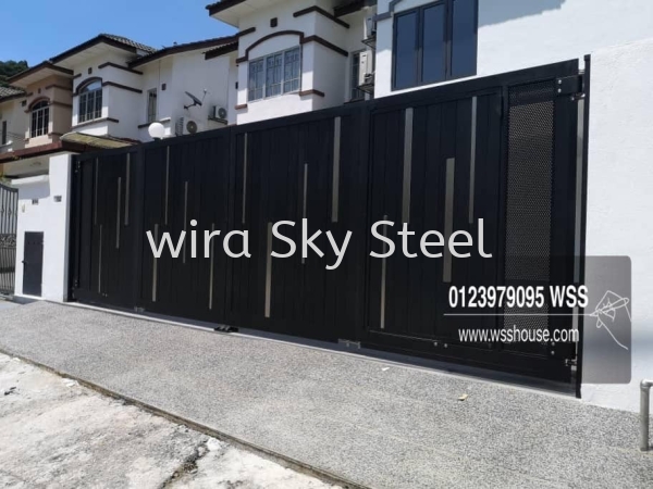 164 Inline, Netting, Glass Series Aluminium Trackless Folding Gate Selangor, Malaysia, Kuala Lumpur (KL), Semenyih Supplier, Suppliers, Supply, Supplies | Wira Sky Steel Sdn Bhd