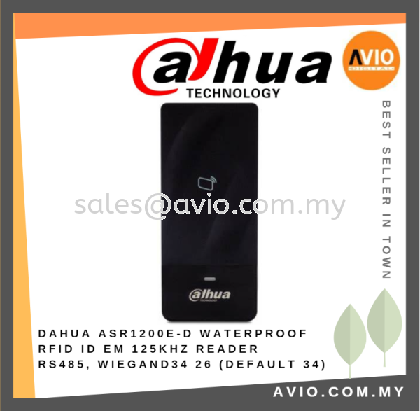 Dahua Waterproof RFID ID EM 125KHz Reader RS485 WIEGAND 34/26 ASR1200E-D  DOOR ACCESS CONTROL DAHUA Johor Bahru (JB), Kempas, Johor Jaya Supplier, Suppliers, Supply, Supplies | Avio Digital