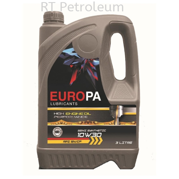 EUROPA SEMI SYNTHETIC 10W30 API SN/CF EUROPA AUTOMOTIVE LUBRICANTS Malaysia, Singapore, Selangor, Kuala Lumpur (KL), Perak Supplier, Suppliers, Supply, Supplies | RT PETROLEUM SDN BHD