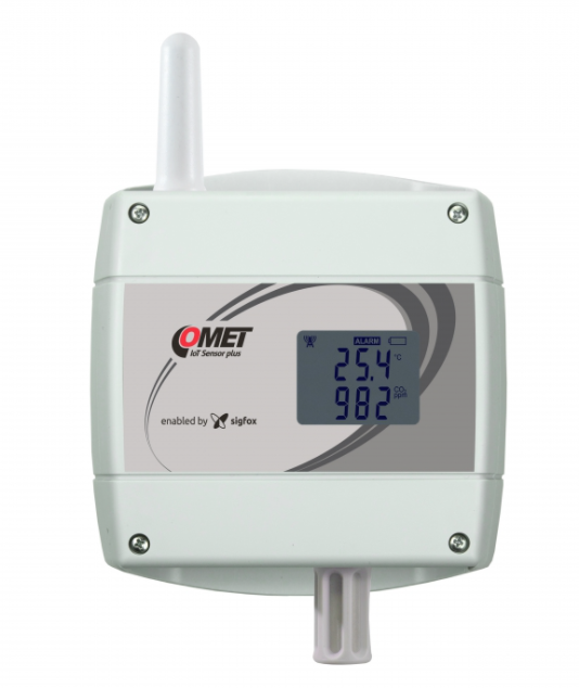 comet w6810 iot wireless temperature, relative humidity and co2 sensor, powered by sigfox