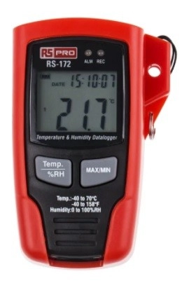 146-9091 RS PRO RS-172 Temperature & Humidity Data Logger Data Logger for Humidity, Temperature Meas