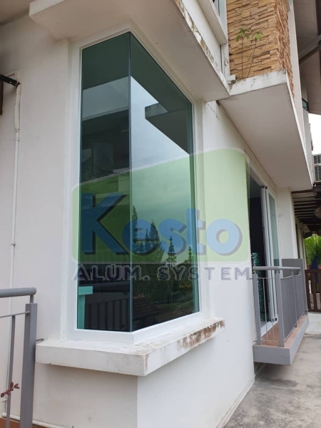  L-Shape Fixed Glass Panel Johor Bahru (JB), Tebrau Contractor, Supplier, Supply | Kesto Aluminium System (JB) Sdn Bhd