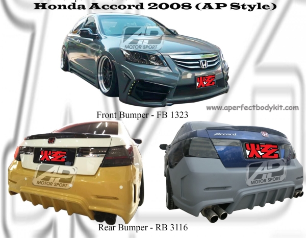 Honda Accord 2008 AP Style Bumperkits  Accord 2008 Honda Johor Bahru JB Malaysia Body Kits | A Perfect Motor Sport