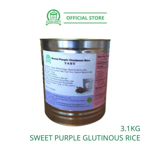 SWEET GLUTINOUS PURPLE RICE 3.1KG 即食紫米 - Shi Shin | Can | Taiwan | Purple Rice Yogurt | Yomie | Instant