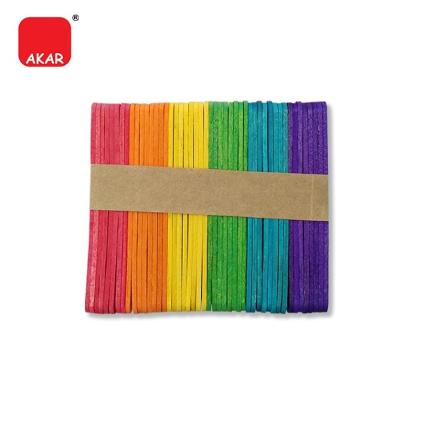 Ice Cream Stick, Pinewood Stick, POP Stick, Wood Stick 9.3cm Colour (50 pcs) Wood Clip and Stick Art and Craft Selangor, Malaysia, Kuala Lumpur (KL), Semenyih Supplier, Suppliers, Supply, Supplies | V CAN (1999) SDN BHD