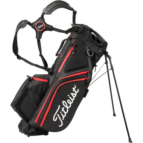 Titleist 2021 Hybrid 14 Golf Stand Bag Black/Red