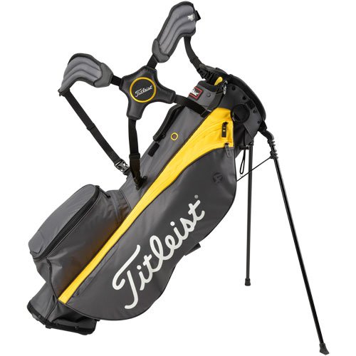 Titleist 2021 Players 4 Golf Stand Bag Charcoal/Yellow