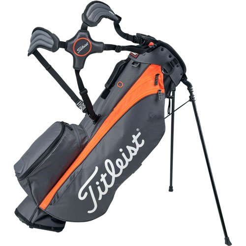 Titleist 2021 Players 4 Golf Stand Bag Charcoal/Orange