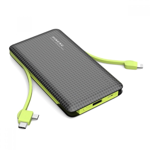 Pineng PN-956 10000mAh built-in 3 Outputs Cable Li-ion Polymer Battery Power Bank