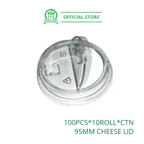 95mm CHEESE LID Transparent 奶盖翻转杯盖 - Disposable | Polypropylene | PP cup | U Shape Cup | Fruit Cup | Takeaway