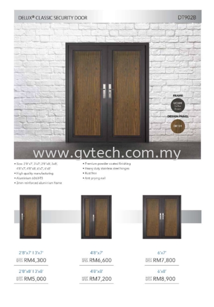  CLASSIC SERIES SECURITY DOOR - ALUTECH Kedah, Malaysia, Sungai Petani Supplier, Installation, Supply, Supplies | GV Resources (SP) Sdn Bhd