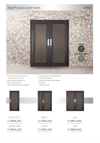  CLASSIC SERIES SECURITY DOOR - ALUTECH Kedah, Malaysia, Sungai Petani Supplier, Installation, Supply, Supplies | GV Resources (SP) Sdn Bhd