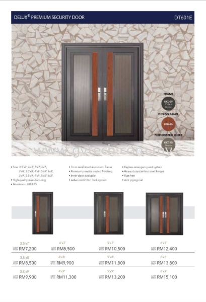  PREMIUM SERIES ALUTECH Security Door Kedah, Malaysia, Sungai Petani Supplier, Installation, Supply, Supplies | GV Resources (SP) Sdn Bhd