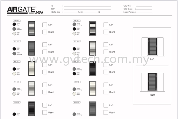  AIRGATE Mini DESIGN AIRGATE Mini UNIGATE Kedah, Malaysia, Sungai Petani Supplier, Installation, Supply, Supplies | GV Resources (SP) Sdn Bhd