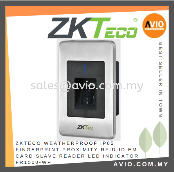 ZKTeco IP65 Outdoor Weatherproof BioID Fingerprint Reader Sensor Flush Mounted RS-485 Stainless Steel Buzzer FR1500-WP ZKTECO Johor Bahru (JB), Kempas, Johor Jaya Supplier, Suppliers, Supply, Supplies | Avio Digital