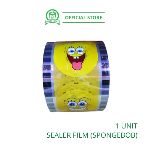Sealer Film (Spongebob) 封口膜 - for cup sealing machine | cup cap | plastic cover | OEM | Customize
