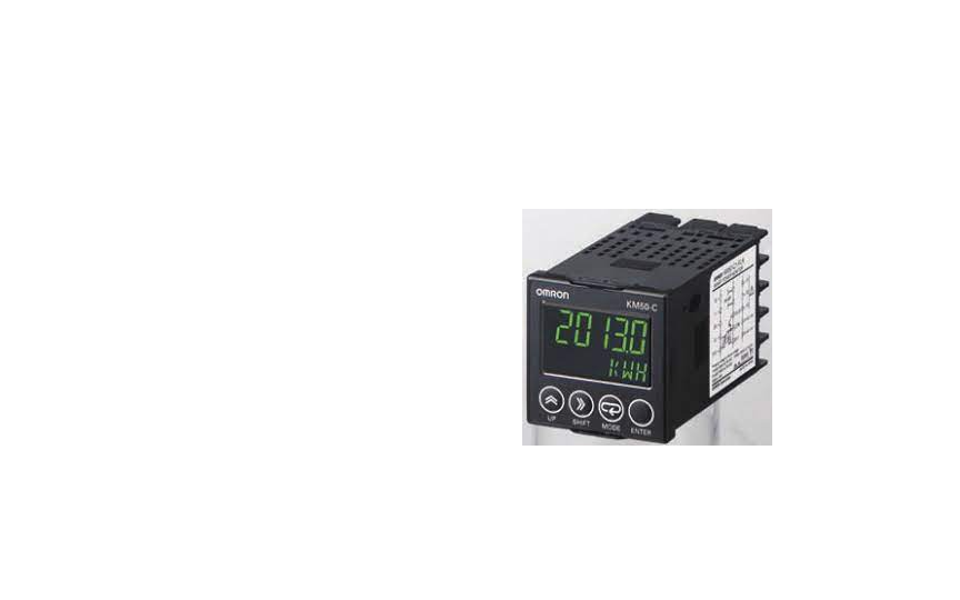 omron km50-c  power and current can be measured simultaneously. measurement of generated power (rege