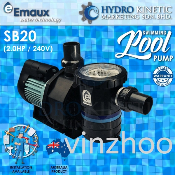 Emaux SB20 (2.0HP) Australia Swimming Pool Water Pump, Pam Kolam Renang**Installation Available SB Pump Pump Swimming Pool Equipment Kuala Lumpur (KL), Malaysia, Selangor, Kepong Supplier, Suppliers, Supply, Supplies | Vinzhoo Marketing Trading