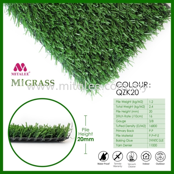 QZK20 Sample Grass Carpet Malaysia, Johor Bahru (JB), Selangor, Kuala Lumpur (KL) Supplier, Supply | Mitalee Carpet & Furnishing Sdn Bhd