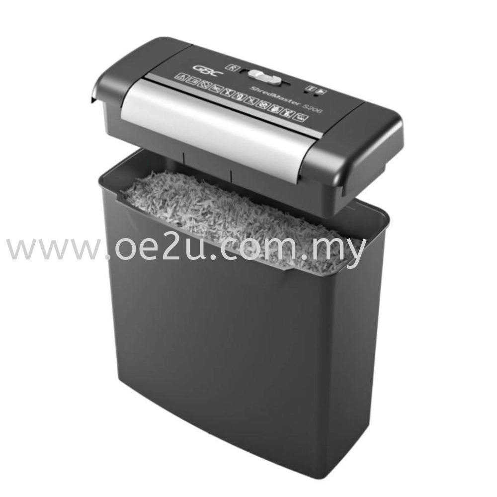 GBC S206 Personal / Home Office Paper Shredder (Shred Capacity: 7 Sheets, Strip Cut: 6mm, Bin Capacity: 9 Liters)