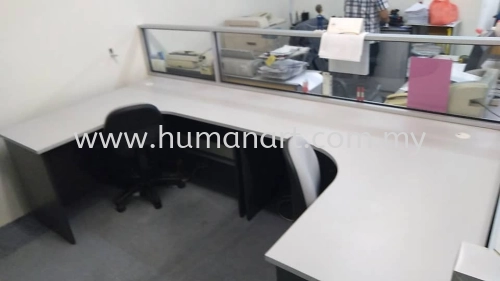 DELIVERY INSTALLATION COMBINE WRITING TABLE WOODEN BASE OFFICE FURNITURE PJ OLD TOWN, PETALING JAYA