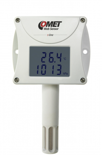comet t7510 web sensor-remote thermometer hygrometer barometer with ethernet interface