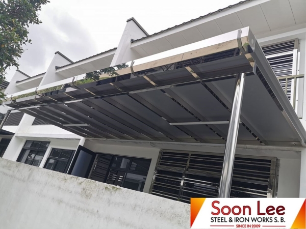  Stainless Steel Aluminium Composite Panel  AWNING Johor Bahru (JB), Malaysia, Ulu Tiram Supplier, Suppliers, Supply, Supplies | Soon Lee Steel & Iron Works Sdn Bhd