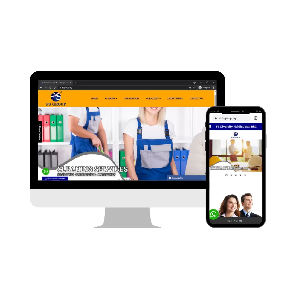 Melaka (Malacca) Website Design - Cleaning Service 