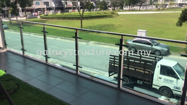 To fabrication supply and install stainless steel Sus304 tempered glass at balcony @ Jalan MR 1/8, Taman Residence, 48000 Rawang. Balcony Selangor, Malaysia, Kuala Lumpur (KL), Shah Alam Supplier, Suppliers, Supply, Supplies | GALAXY STRUCTURE & ENGINEERING SDN BHD