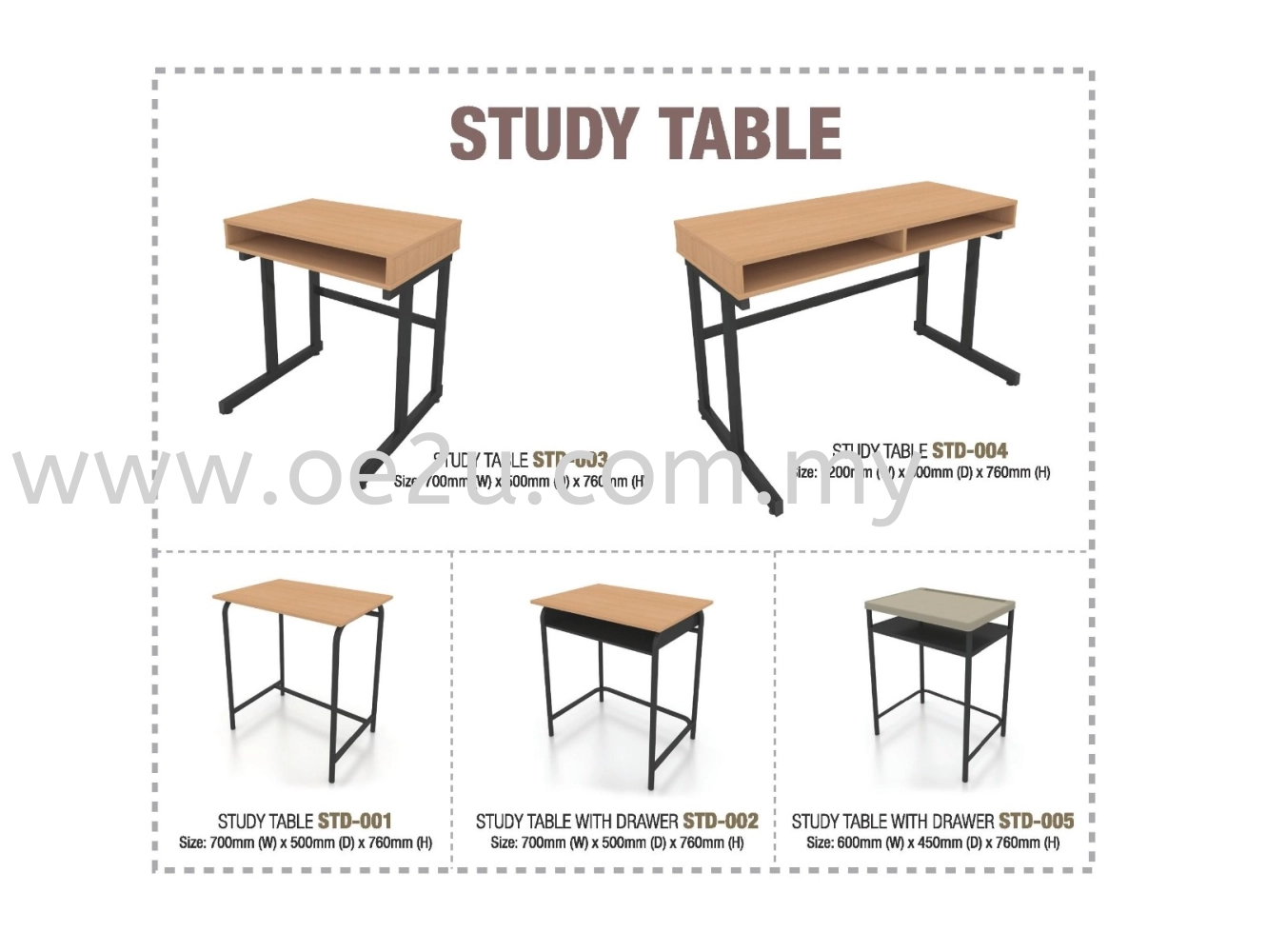 Study Table with Drawer (STD 005)