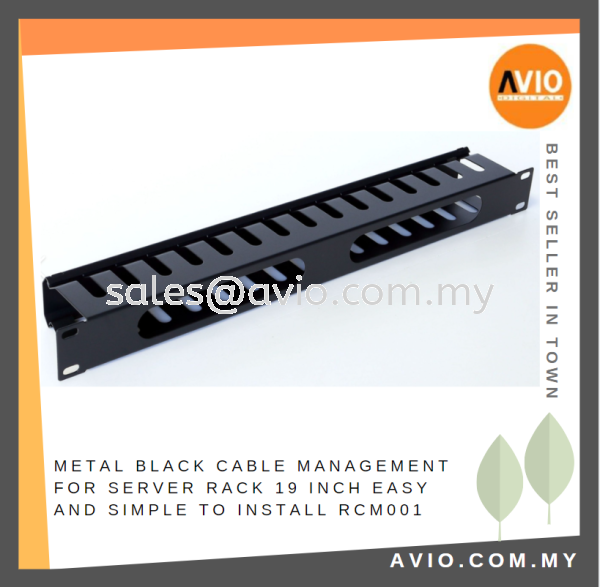 Metal Black Cable Management 1U Panel for Equipment Server Rack 19inch 19 Inch Come with Cover RCM001 RACK Johor Bahru (JB), Kempas, Johor Jaya Supplier, Suppliers, Supply, Supplies | Avio Digital