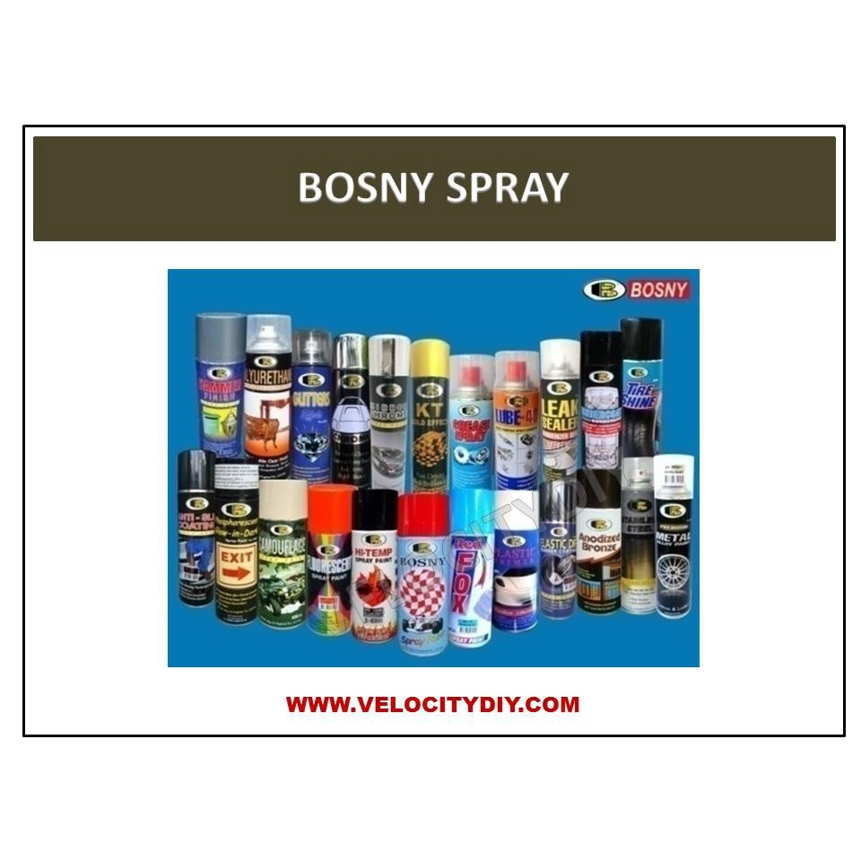 （镜面镀膜喷漆）BOSNY MIRROR CHROME SPRAY PAINT 270cc