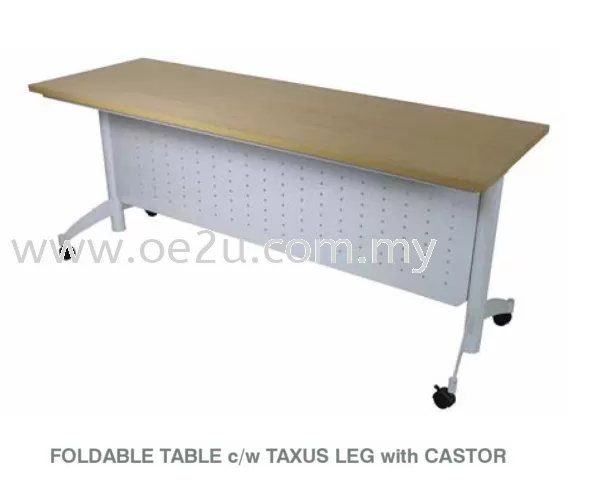 Foldable Training Table c/w Taxus Leg with Castor