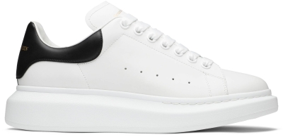 Alexander McQueen Oversized Sneaker 'White Black' (Leather)