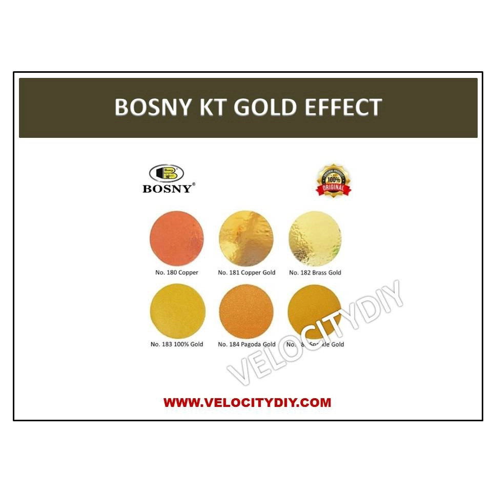 （镜面镀膜喷漆）BOSNY KT GOLD EFFECT SPRAY PAINT 200cc