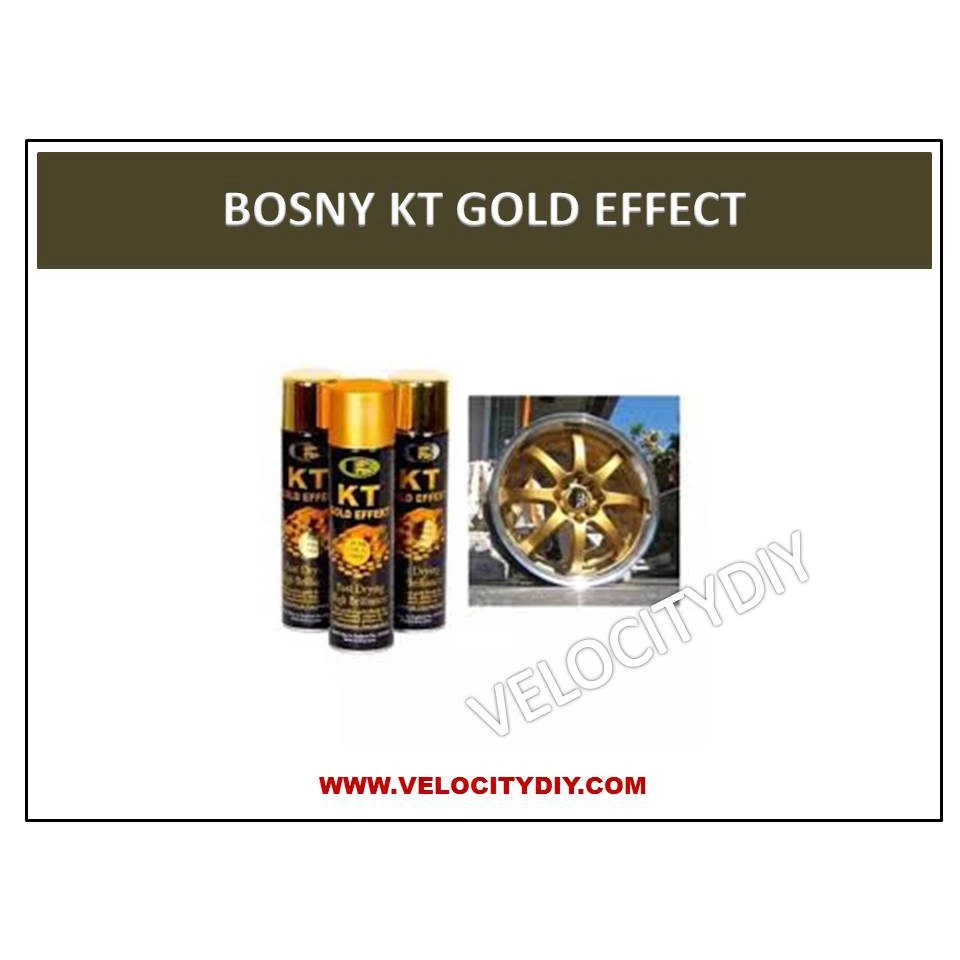 （镜面镀膜喷漆）BOSNY KT GOLD EFFECT SPRAY PAINT 200cc