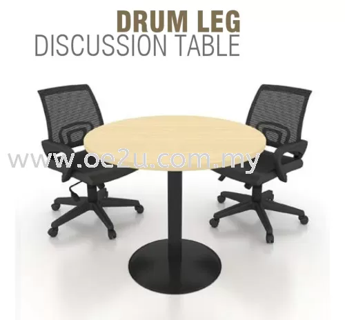 Round Discussion Table c/w Metal Drum Leg (DT-D)