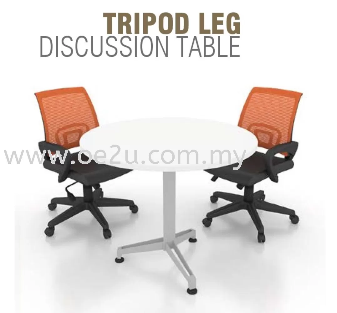 Round Discussion Table c/w Metal Tripod Leg (DT-TR)