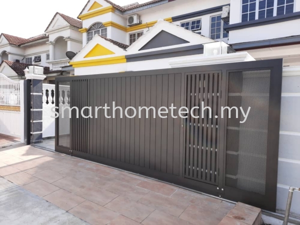 Fully Aluminium Sliding Gate MY@Gate  Aluminium Gate Melaka, Malaysia Supplier, Supply, Supplies, Installation | SmartHome Technology Solution