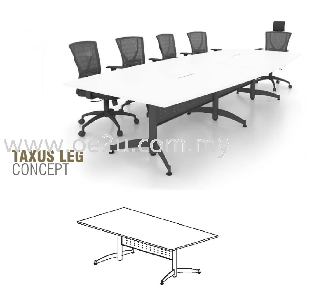 Rectangular Conference Table c/w Taxus Leg (TRC)