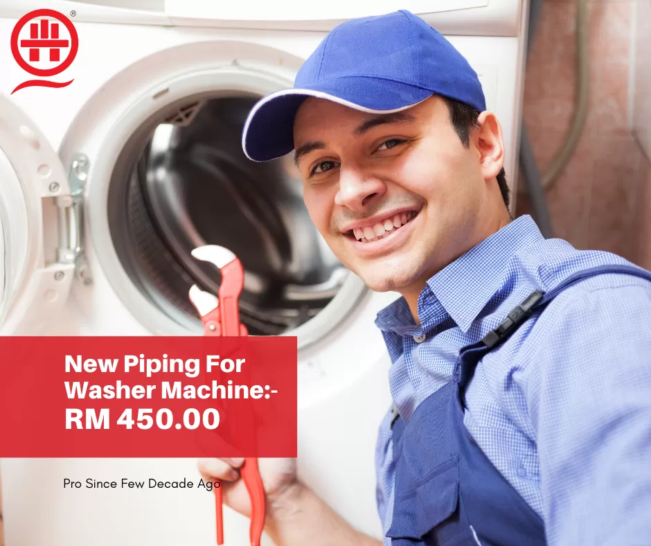 Local Plumber? Call Now- Washer Machine Piping Inlet & Outlet.
