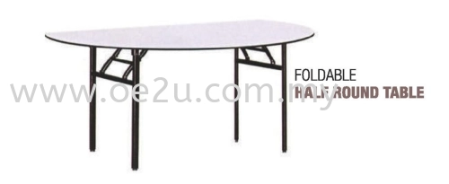 Foldable Half Round Table (Heavy Duty)