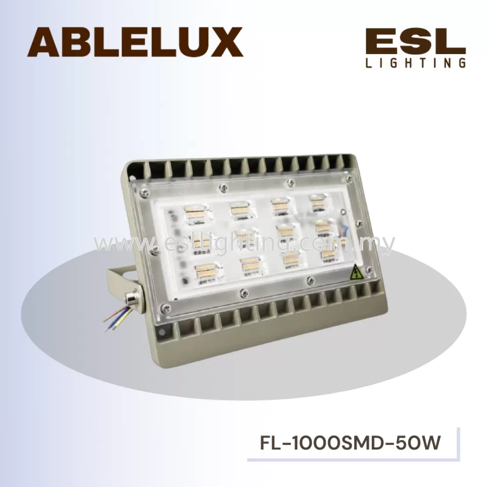 ABLELUX 50W LED FLOODLIGHT / SPOTLIGHT 4500 LUMEN POWER FACTOR 0.95 AC180-260V IP65 OUTDOOR LIGHT