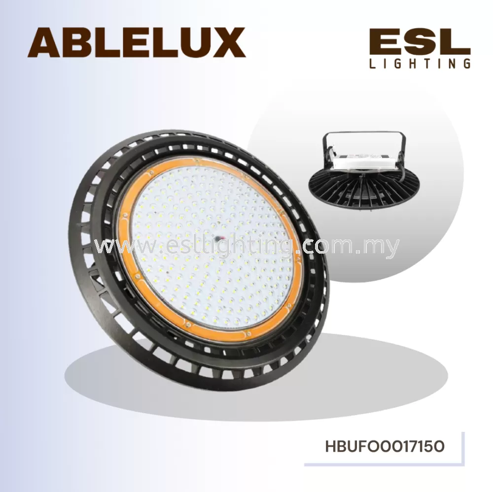 ABLELUX 150W HIGH BAY UFO Round LED LIGHT 16500 LUMEN POWER FACTOR 0.95 AC100- 277V ISOLATED DRIVER