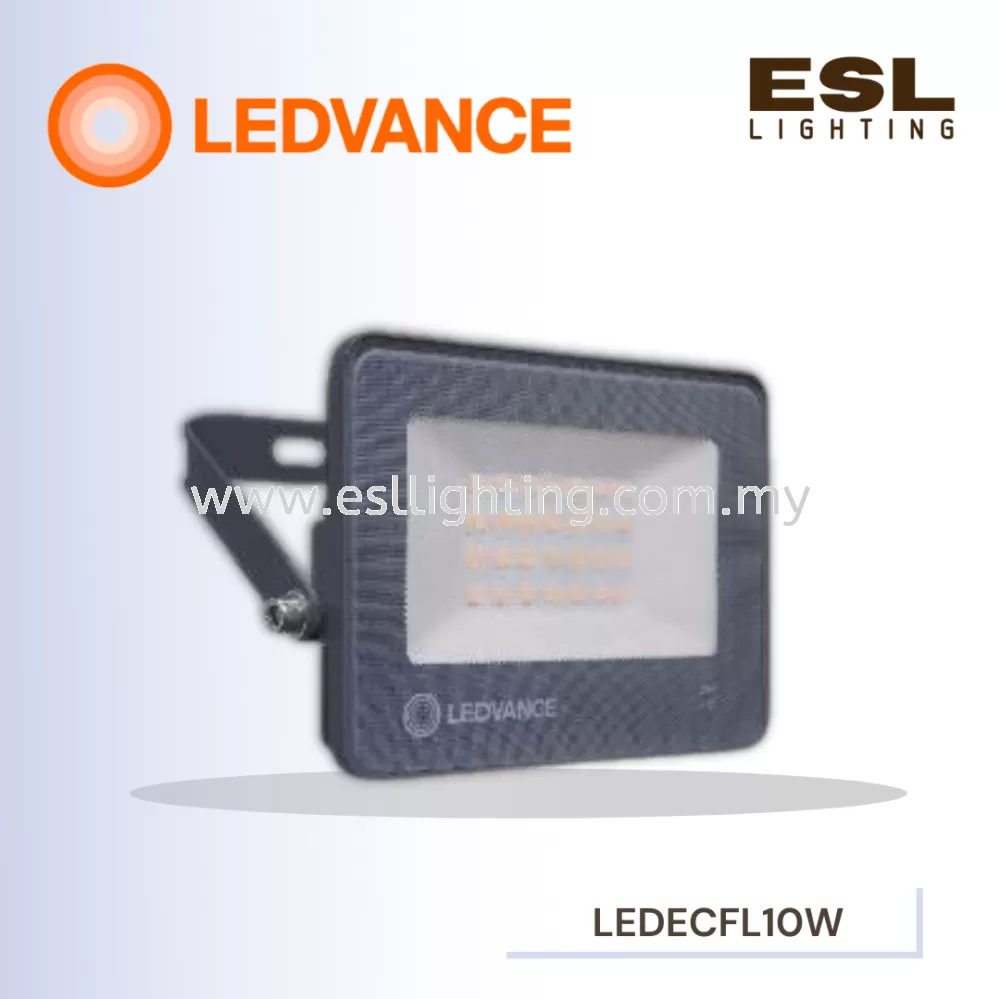 LEDVANCE LED ECO FLOODLIGHT/SPOTLIGHT 10W POWER FACTOR 0.9 3000K 4000K 6500K OUTDOOR LIGHT