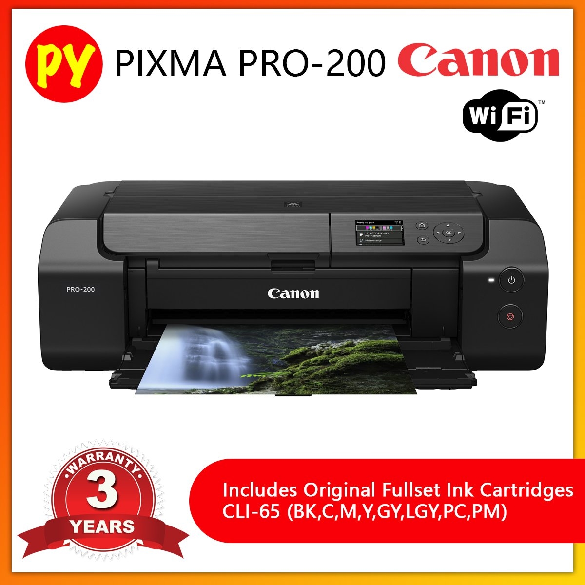 Canon PIXMA PRO-200 Professional A3 + Inkjet Photo Printer (Wifi) - Pro 200  Large Format Replace